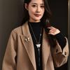 High-End Autumn And Winter Long Sweater Chain, One Pair Of Butterfly Flower Necklaces, Women'S Versatile Clothes Accessories