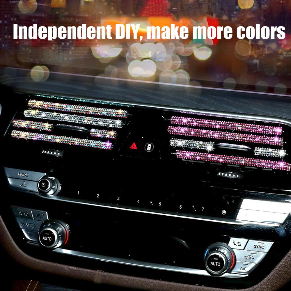 Car Air Conditioner Outlet Decorative Strips U Shape Moulding Trim Decor Strips Car Styling Auto Interior Mouldings Accessories