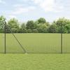 VidaXL Fence Post Set Set of 2 Gray Steel 25 X 1.5 M 3352210