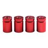 4Pcs Tire Valve Stem Cover Caps Aluminum Car Wheel Air Pressure Valve Cap Shell Dust Cap for Automotive Motorcycles