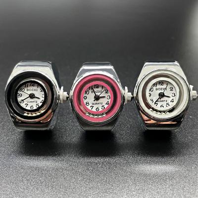 Individualität Damen-Ringuhr für Damen und Herren, einzigartiges Design, Damenuhr mit dehnbaren Fingerringen