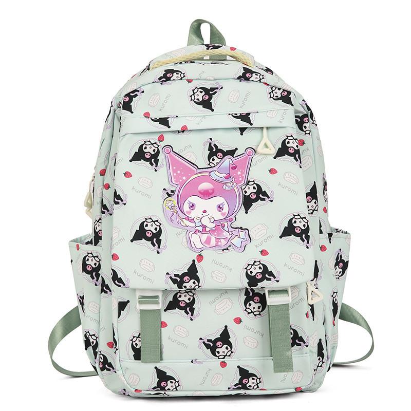 Stylish Nylon Backpack For Girls Large Capacity Cute Cartoon School Bag For Students