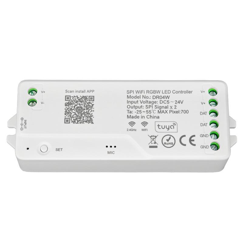SPI Graffiti DR04W RGBW Controller with WiFi & Bluetooth for Customizable Lighting Effects