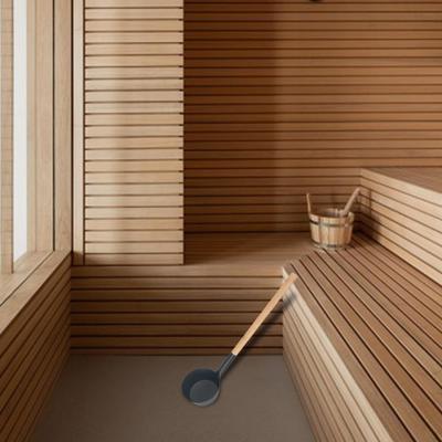 Sauna Ladle Bath Spoon Large Capacity Wood Handle Bathroom Japanese Stylish Aluminum Room