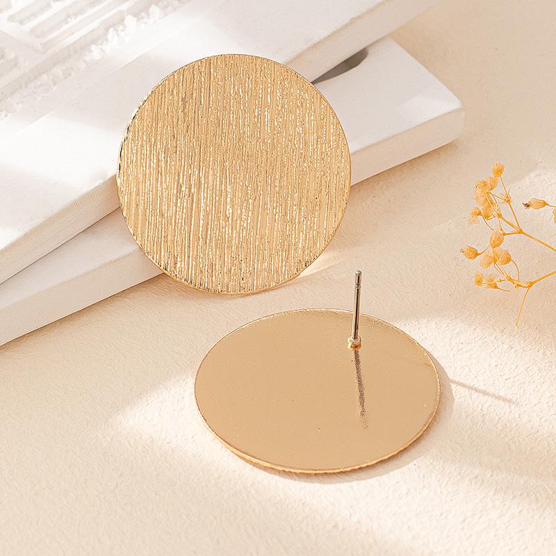 Schlichte Ohrstecker mit geometrischem Charme im europäischen und amerikanischen Stil für Damen