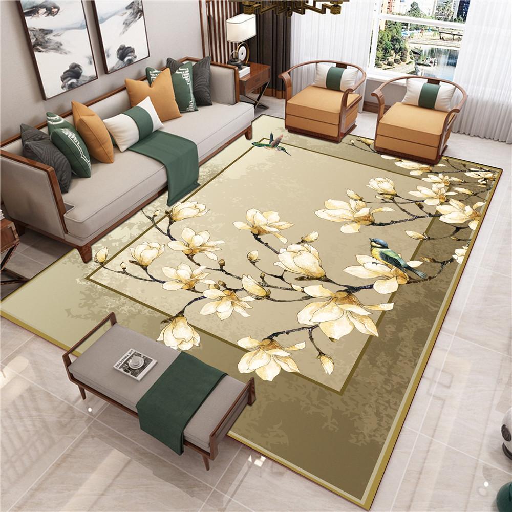 New Chinese Style Living Room Carpet Chinese Style Sofa Coffee Table Mat Bedside Classical Style Carpet