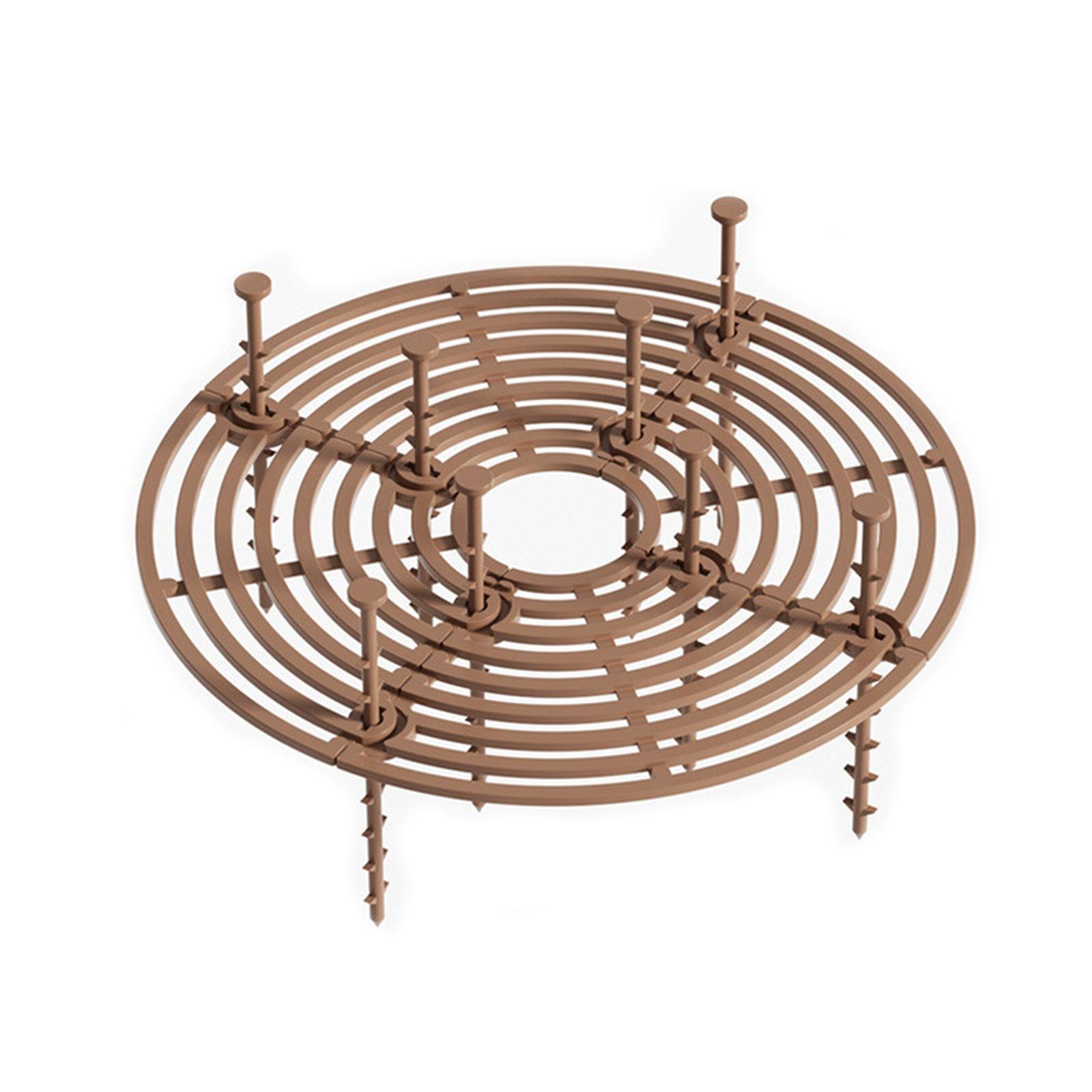 

Breathable Flowerpot Covers Hollow Design Plant Pot Soil Protector Stop Dogs Cats Digging Indoor Outdoor One Size кофейный