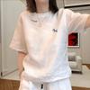 White Loose-Fitting Pure Cotton Short-Sleeve T-Shirt for Women, 2026 Year of the Horse Clothing, Zodiac Year Top, Base Shirt for Women