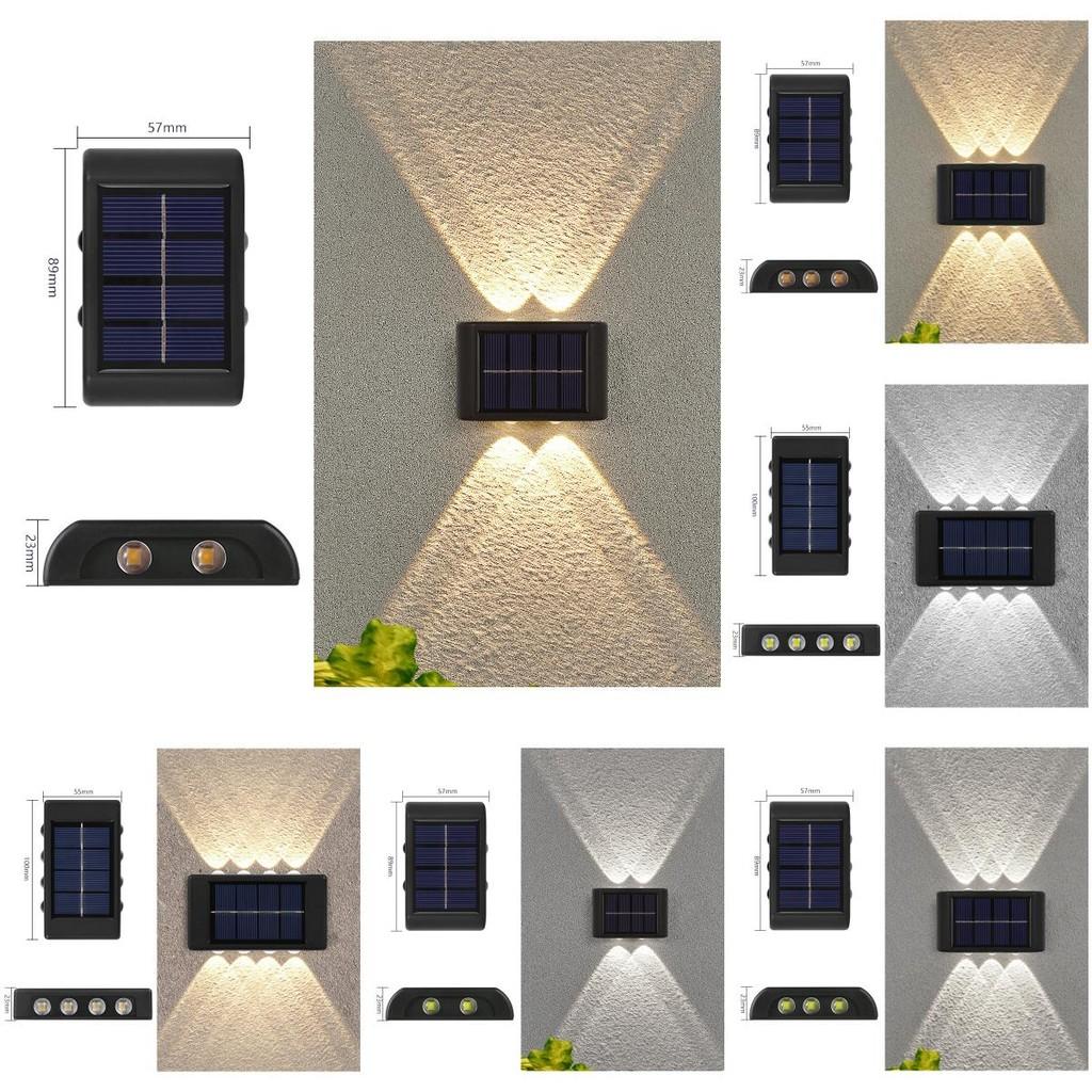 Solar Wall Lamp Outdoor Luminous Lighting Garden Fence Decoration Sunlight Light