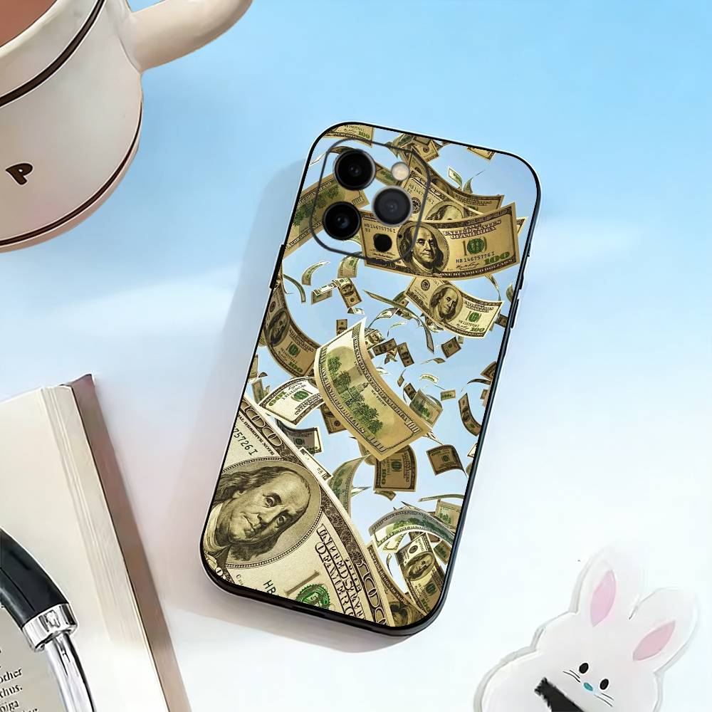 

The-Money-M Phone Case For iPhone 17, 16,15,14,13,12,11 Plus,Pro Max, Others Soft Black Cover iPhone16plus