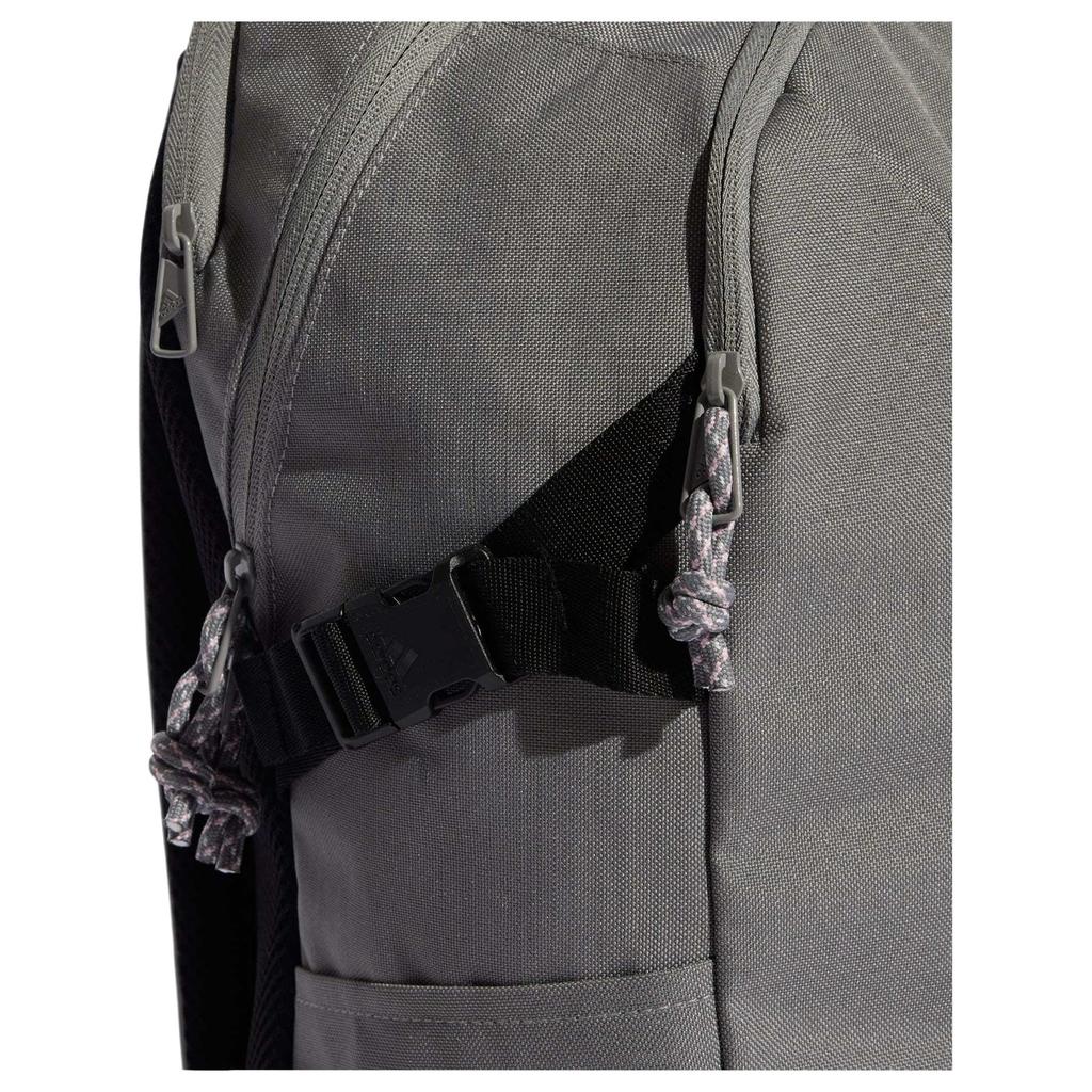 Adidas Power Polyester Backpack Unisex Gray Adidas JX8743