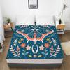 Fitted Sheet 3D Printed Pattern 3pcs Bed Sheet Mattress Cover Elastic Band Bedding