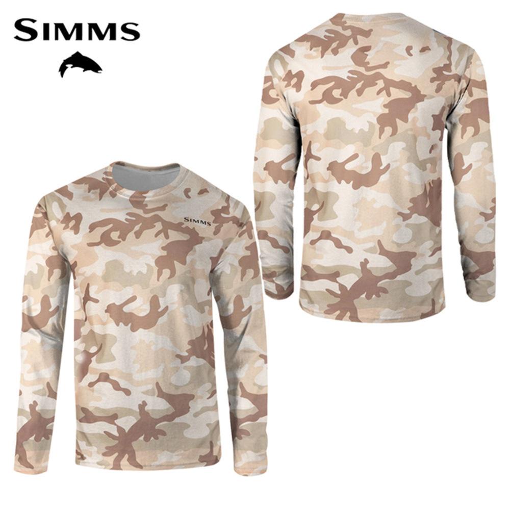 Simms long-sleeved T-shirt summer sunscreen clothes Luya fishing clothes upf50 + quick-drying breathable men's clothing new