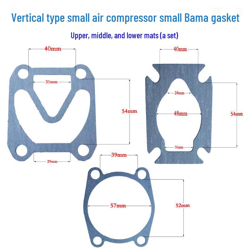 Ribao Air Compressor Piston Accessories: Paper Gasket, Cylinder Head, Liner, Asbestos Sealing Gasket