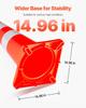 Safety Cones Traffic Cones 6 x 36" Orange Reflective Collars Road Cones