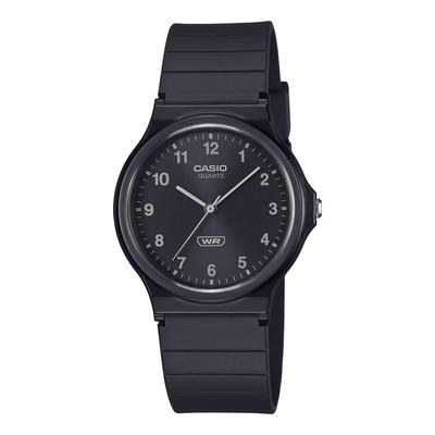 MQ-24B-1B Analog Watch with Biomass Plastic Band, Unisex, Black, Imported