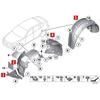 BMW 5 Series GT Front/Rear Fender Liners & Mudguards (F07 528i/535i/550i)