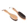 Escova de Crina de Cavalo com Cabo de Madeira Escova para Lustrar Sapatos Crina de Cavalo Macia Escova de Limpeza para Lavanderia Escova de Limpeza Anti-Estática
