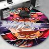 1pc Anime Cartoon Design Round Carpet  Office Chair Mat, NonSlip Rug for Home Decor, Living Room