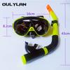 Oulylan Diving Goggles Swimming Tube Set Scuba Snorkel Diving Mask Snorkeling Goggles Swimming Water Sports Equipment Adult