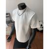 Summer Fashion Round Neck Solid Short Sleeve T-shirt Male Casual Fashion Simple All-match Pullover Tee Top Men