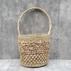 25 French Raffia Handwoven Bag Women'S Shoulder Bag Bucket Bag Foreign Style Vacation Straw Bag