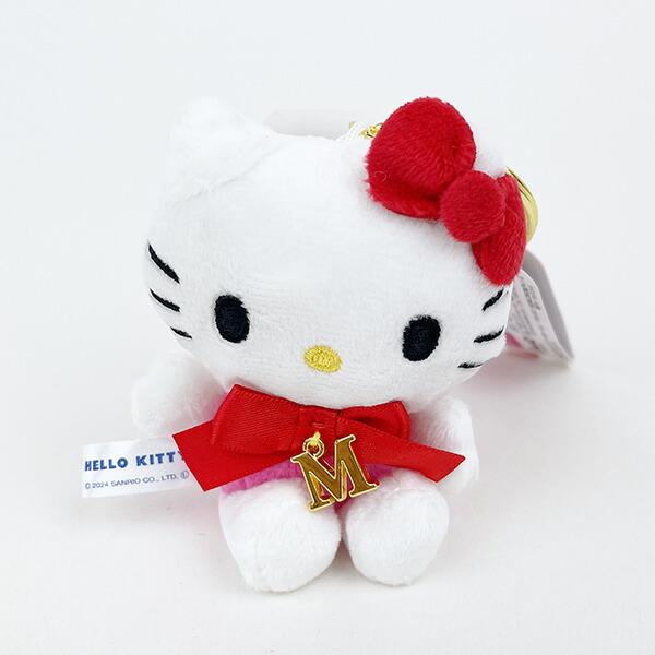 Sanrio Hello Kitty Initial Mascot M Keychain Ball Chain Red