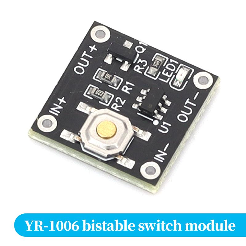 Micro YR1006 One Button Bistable Trigger Module DC 2.2-5V Low Static Current 0.5uA Max 2A Load Latching Switch Board