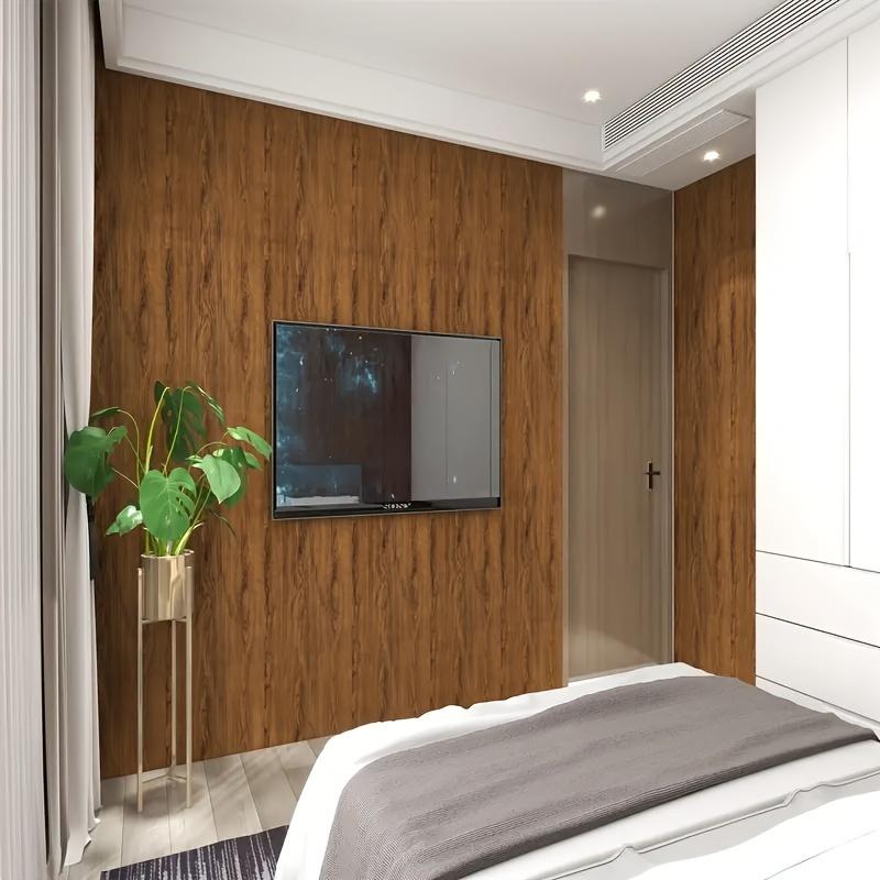 1 rolka 17,7 * 393,7 cala samoprzylepna tapeta, tapeta z wzorem drewna w stylu vintage, do odklejenia i wklejenia