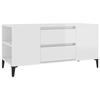 VidaXL Meuble TV Blanc brillant 102x44,5x50 cm Bois d'ingénierie 819606