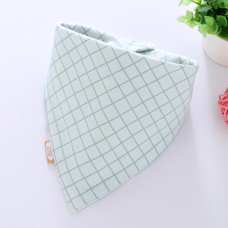 Baby Bibs Triangle Double Cotton Bibs Cartoon Print Saliva Towel Baby Boys Girls Feeding Apron Cotton Bandana Bibs Burp Cloths
