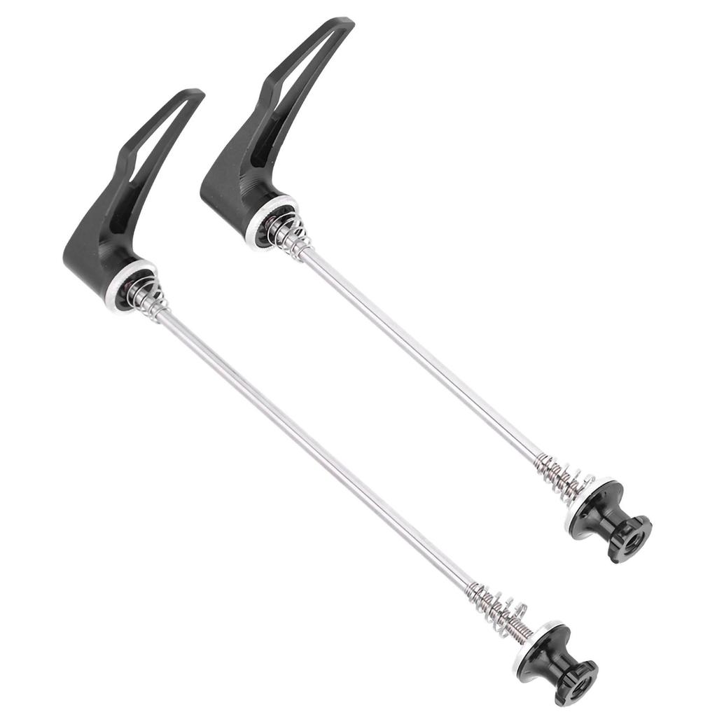 Stainless Steel Axle CNC Alloy Skewers for Bike Road Bicycle Quick Release (black 100 130)