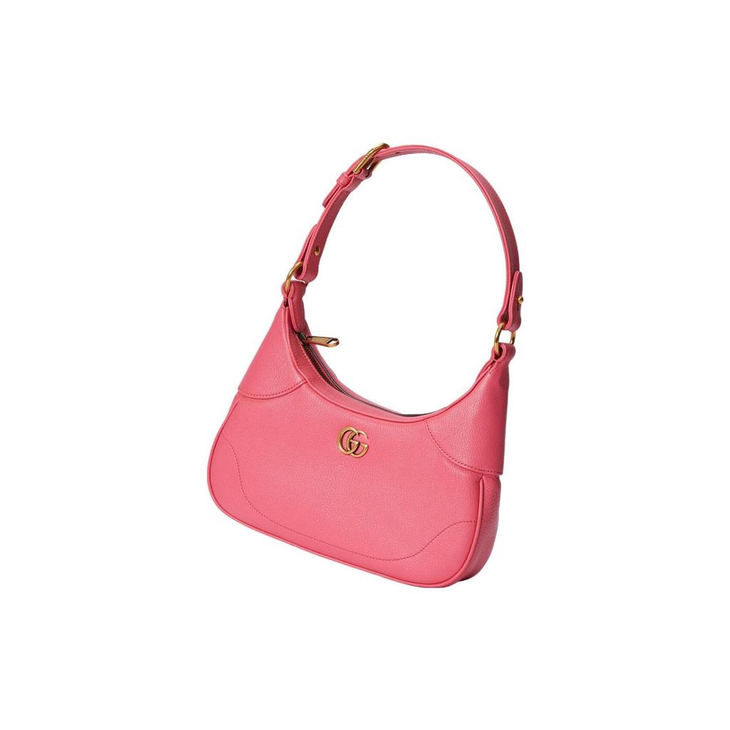 Gucci GG Marmont Pink Leather Mini Hobo Crossbody Bag For Women Daily Use