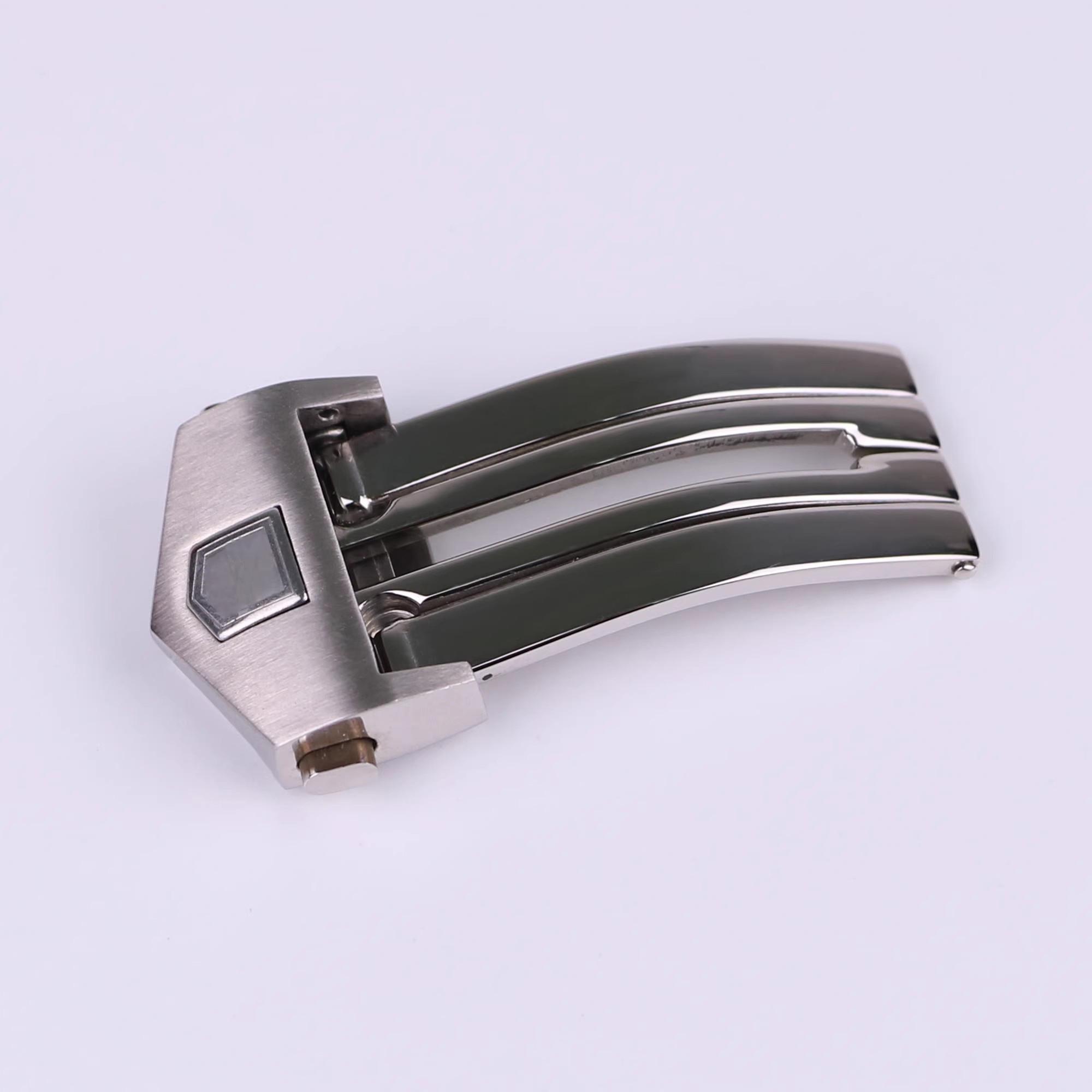 Пряжка для ремешка часов для TAG Heuer, цельнолитая из нержавеющей стали, складная застежка, застежка для силиконового кожаного ремешка, аксессуары для часов 18 мм 20 мм 18mm