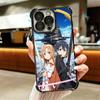 Sword Art Online Anime Soft Phone Case For iPhone 15 16 17 Air 14 Pro Max 16E Plus 13 12 Mini Plating Anti-Fall Fundas