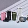 380/510ML Coffee Mug,Flip Top Straight Drink,Vacuum,Double Stainless Steel,Drop Proof,Spray Simple,Car,Household Thermos Cup