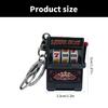 Amusing Fruit Machine Keychain Sturdy Miniature Fruit Slot Key Chain Accessory Great For Gamers And Collectors