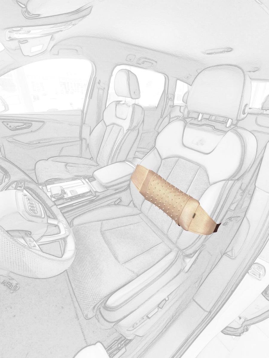 

Lumbar pillow with massage pad Ekkoseat бежевий