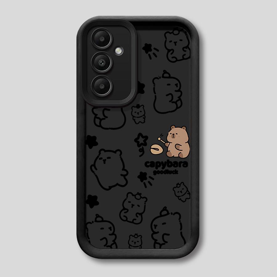Soft TPU Phone Case for Samsung Galaxy A32 A31 A52 A22 A23 A54 A21s A53 A34 A73 A25 A26 A24 Cute Capybara