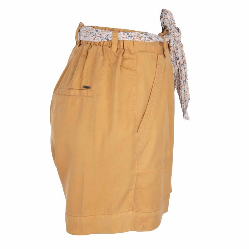 Short fluide ceinture foulard imprimé fleurie Femme DEELUXE 74