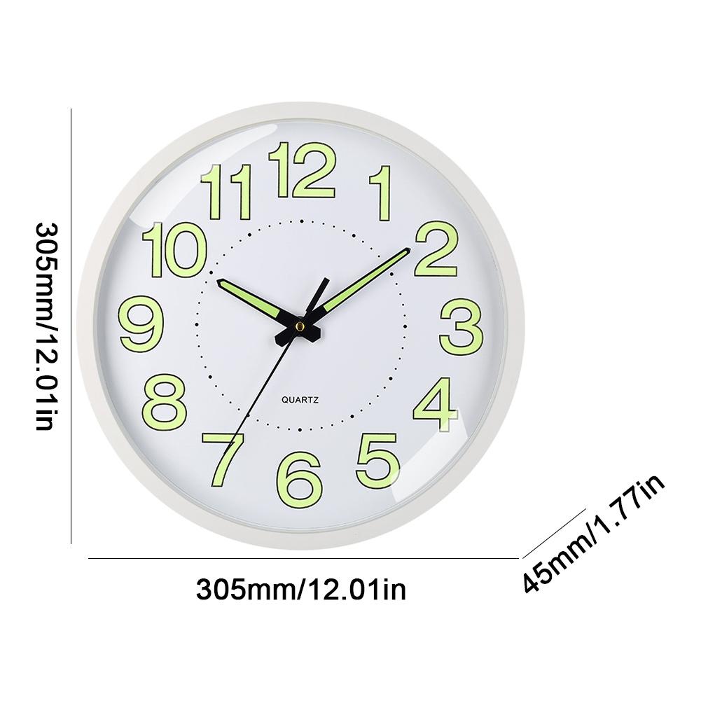 Digital Alarm Clock Bedside Alarm Clock Temperature/Date Display Boarderless Wall-mounted Clock Multifunctional for Home Office
