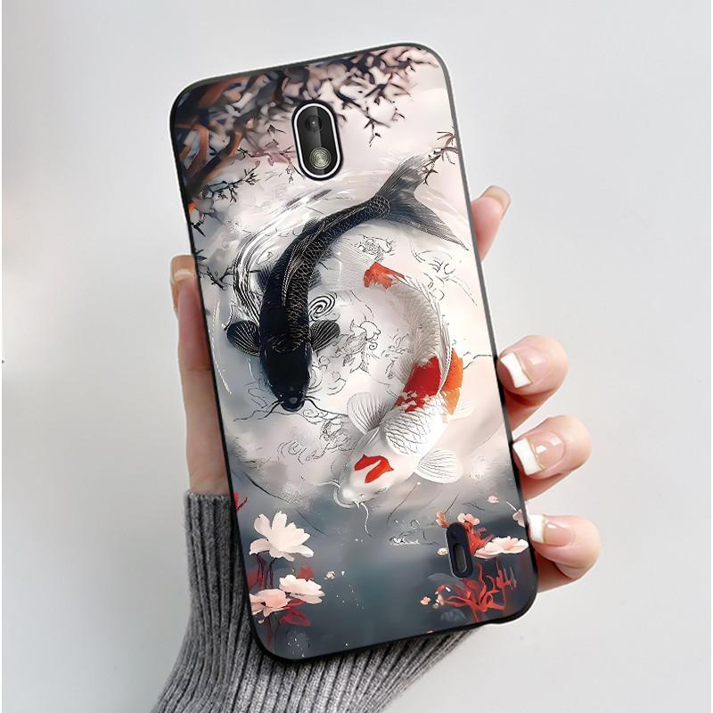 Matte Soft TPU Case For Nokia 1 Plus 2 2.1 2.2 Phone Case Luxury Cute Love Rabbit Funny Cat Black Silicone Ultra Thin Back Cover