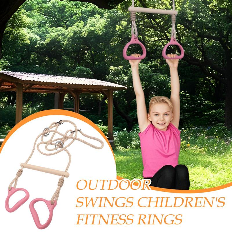 Swing Bar Gym Equipment Rings Bar Funny Ergonomic Stable Kids Game For Adults Children Backyard Playground Indoor Outdoor
