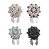 Rhinestones Button Clips Decorative Cufflinks Covers For Women Men Shirt Jackets Dress Coat Garment Decoration Sewing