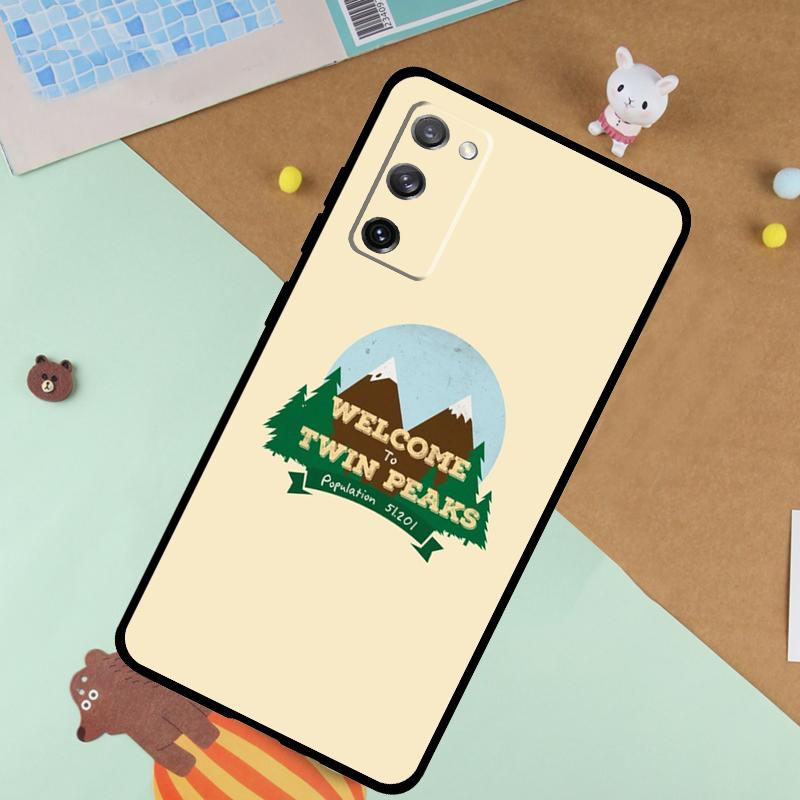 Twin Peaks Meanwhile Soft Case For Samsung Galaxy S25 Ultra S9 S10 S20 S21 S22 S23 S24 Plus S24 FE Funda Cover
