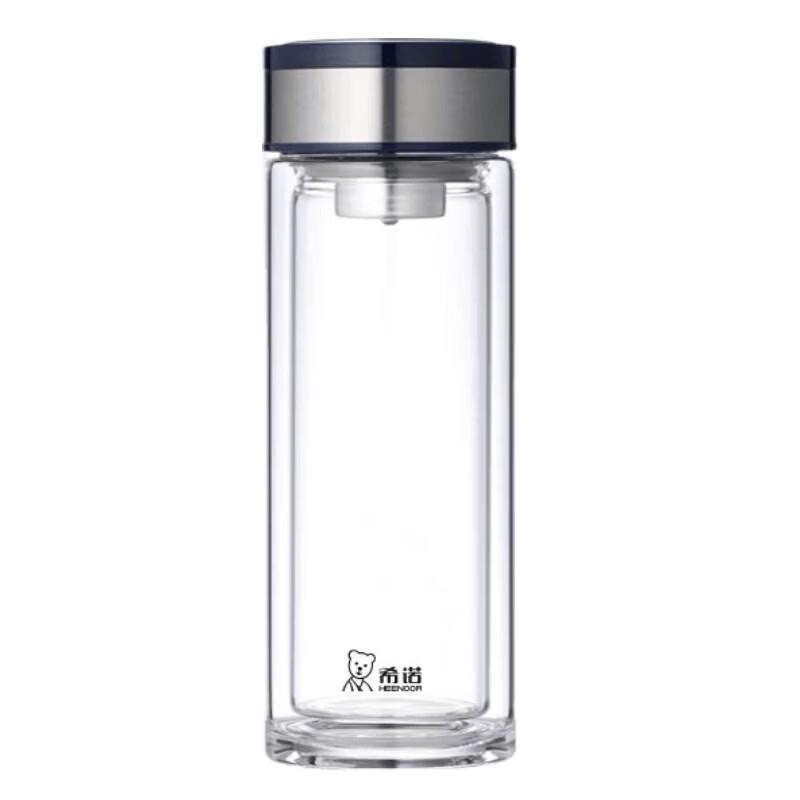 Heenoor Double Wall Glass Tea Infuser Bottle