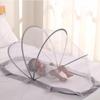 Full Coverage Foldable Baby Crib Mosquito Net - Mongolian Yurt Style, Blackout Design