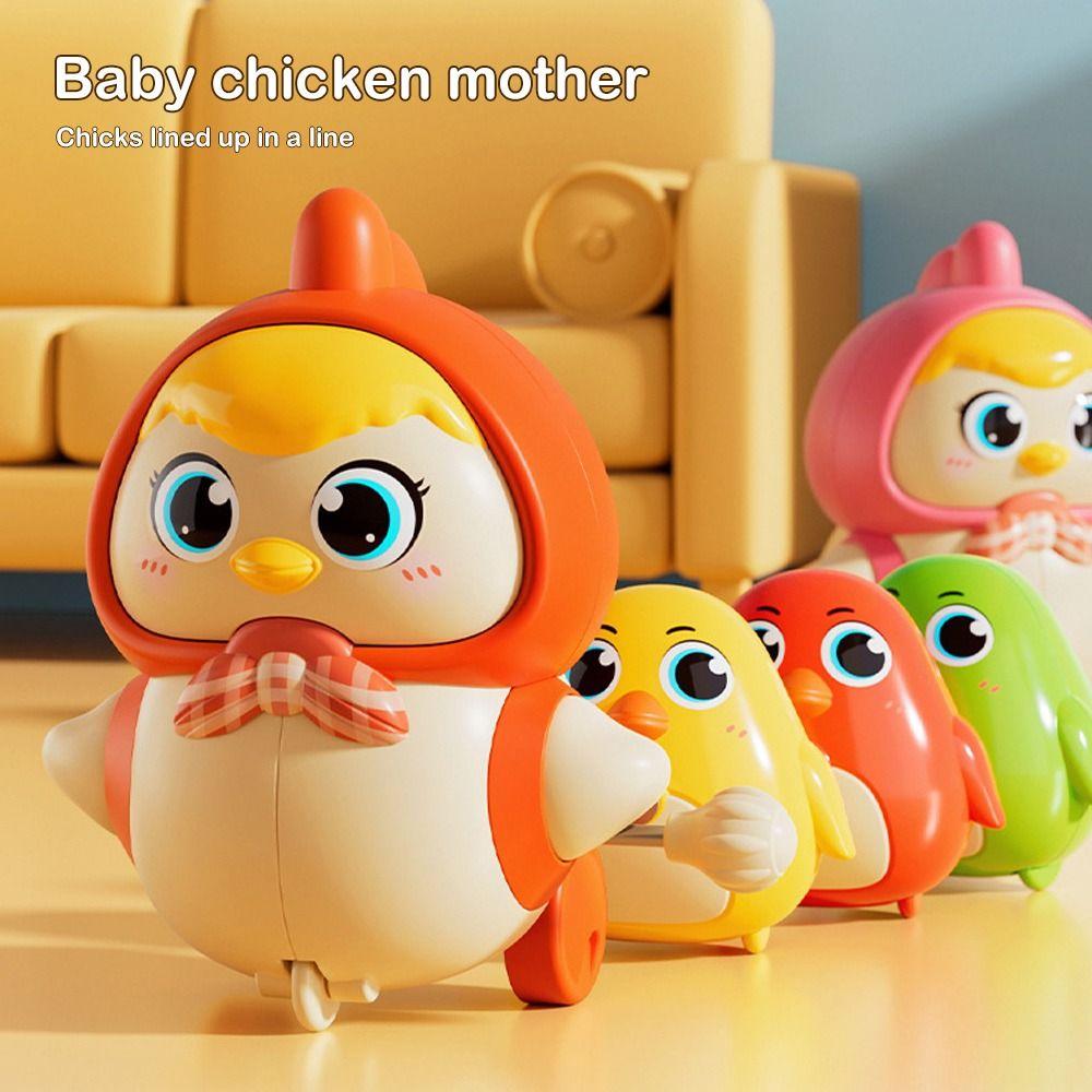 4pcs Set Sensory Exercise Walk Chicken Toys Intelligent Wind-up Toy  for Baby Walking