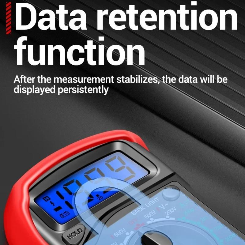 Multifunctional ANENG XL830L Digital Multimeter Smart Voltage AC/DC Resistance Ammeter HFE Triode Ohm NCV Diode Small Multimetro Tester Meter Tools