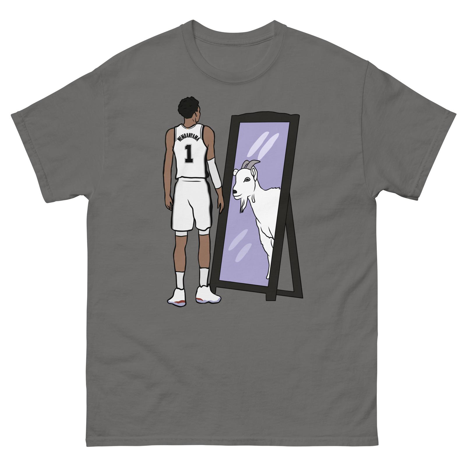 Victor Wembanyama Mirror GOAT San Antonio T-shirt L